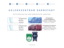Tablet Screenshot of gelenkzentrum-darmstadt.de